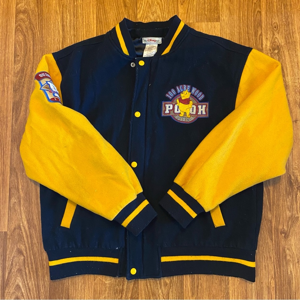 Vintage Disney Jacket Winnie The Pooh 100 Acre‎ Wood Adult Size Medium